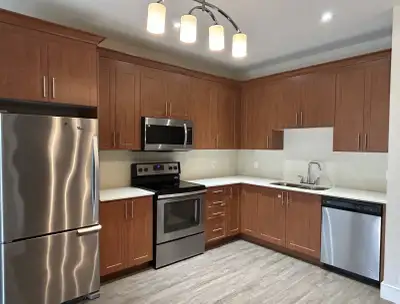 This first floor, two bedroom apartment is vacant. Availability is flexible. View of Schmidt Lake fr...