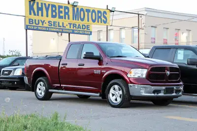 2017 RAM 1500 Outdoorsman Quad Cab 4x4 5.7L Hemi with 205,662 original kilometers. Beautiful Maroon...