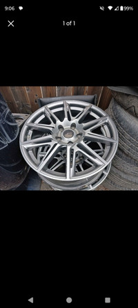 Four 18 inch fast rims 5x112 brand new