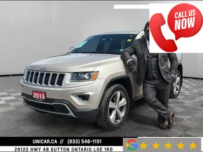 2015 Jeep Grand Cherokee Limited No Accidents |Safety Certification Included Financing & Warranty Op...