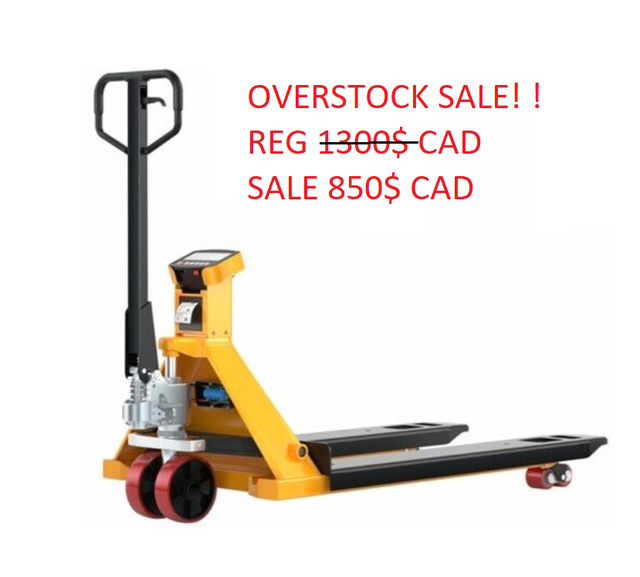 NEW PALLET JACKS  WITH SCALES
