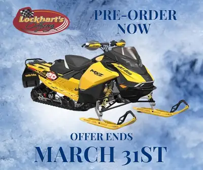 PRE-ORDER YOUR 2027 SKI-DOO OFFER ENDS MARCH 31 Choose one: 4-Year Warranty Trade-In Credit Parts &...