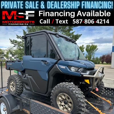 Welcome to Motorsports Financing - Kelowna! 2025 Can am Defender Engine: 1300
