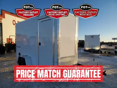 NEW 6x10ft Traverse Enclosed Cargo Trailer from Formula Trailers - Rear Ramp Door w/ Spring Assist -...