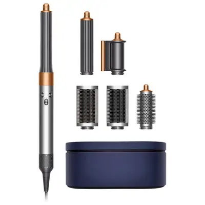 NEW DYSON AIRWRAP STYLER COMPLETE LONG CURLING IRON - NICKEL/COPPER SALE $599.95 Style your long hai...