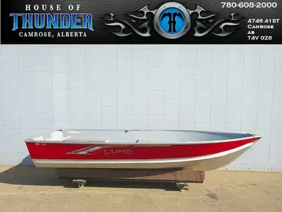 The Lund WC-14 is a 14’ 6” (14.5 ft) flat-bottom utility boat, designed with anglers and outdoor ent...