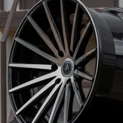 NEW 22 inch Armed RIVAL GLOSS BLACK MACHINED FACE Wheels, View more