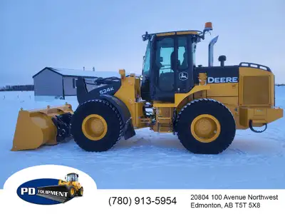 2017 John Deere 524K Wheel Loader Enclosed cab, Air conditioned, Air ride seat, Ride control, Tracti...