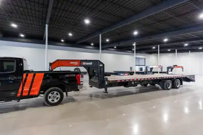 Brandt 15 Ton, 26’ Deckover Flatbed Trailer, Model: UGR 1526 Performance and Platinum Trim Level - H...