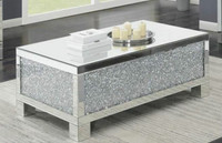 Mirrored coffee table crushed Dimond