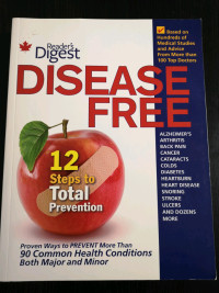 Disease Free by Reader's Digest: Paperback book, Brand New Condi