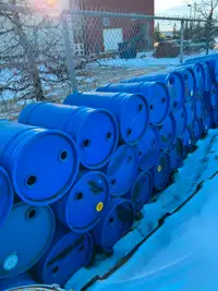 500 x plastic barrels, 100L/ 25 gallons. $20 each