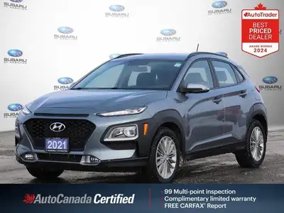 Recent Arrival! Odometer is 47505 kilometers below market average! Sonic Silver 2021 Hyundai Kona 2....