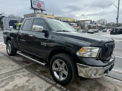 2016 RAM 1500 QUAD CAB BIG HORN 3.0L 6 CYLINDER ECODIESEL 4WD 6.4 FT BOX 233,000 KM ONE OWNERS/CLEAN...