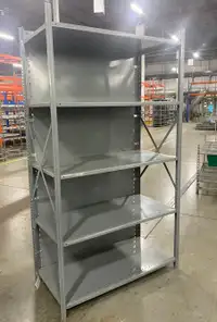 Used industrial shelving 18" deep x 36" wide - 6', 7' or 8' tall