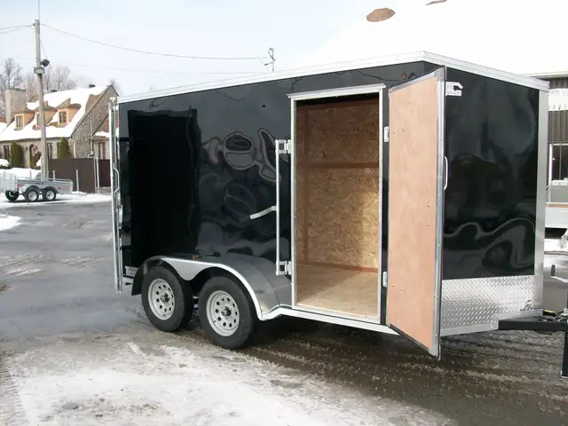 2025 Weberlane 6' X 12' V-NOSE 2 ESSIEUX rampe contracteur vtt m in Cargo & Utility Trailers in Laval / North Shore - Image 6