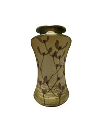 Art Nouveau ceramic vase with Birds Flowers