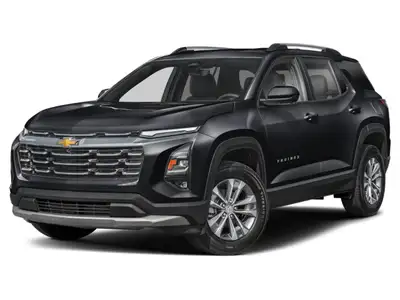 The 2026 Chevrolet Equinox AWD LT in elegant black offers a robust all-wheel drive system for confid...