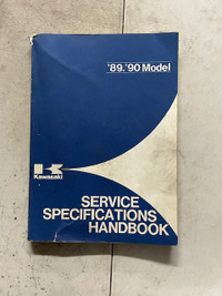 Sm315 '89- 90' Service Specifications hand book MotoCyl ATV Mule