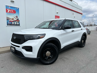 COMMAND THE ROAD — 2021 FORD EXPLORER HYBRID POLICE INTERCEPTOR WHITE ON BLACK | 3.3L V6 HYBRID | ON...