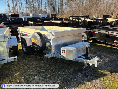 Miska Galvanized 2.5 Ton Scissor Lift Single Axle Dump Trailers - custom build yours starting at jus...