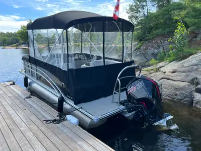 2021 Harris Cruiser 210 pontoon boat for sale on consignment. Trailer Included.Options & Accessories...