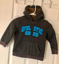 Toddler Sherpa Zip-Up Hoodie Size: 4T