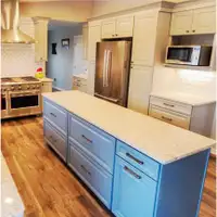 Modern Kitchen Set, High Quality White Shaker Cabinets & Counter