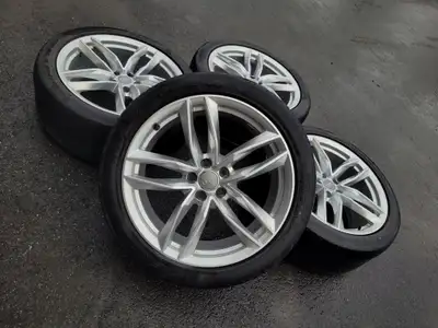 Extremely clean set of original Audi S7 wheels made by Ronal. NOTE: The tires are no longer good. 20...