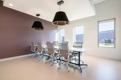 Access beautifully designed office spaces for rent created to help teams of five thrive. FLOAT ABOVE...