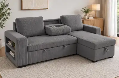 AMARA COUDROY SOFA BED IN 3 COLORS(OPTION TO PAY ON DELVERY), View more