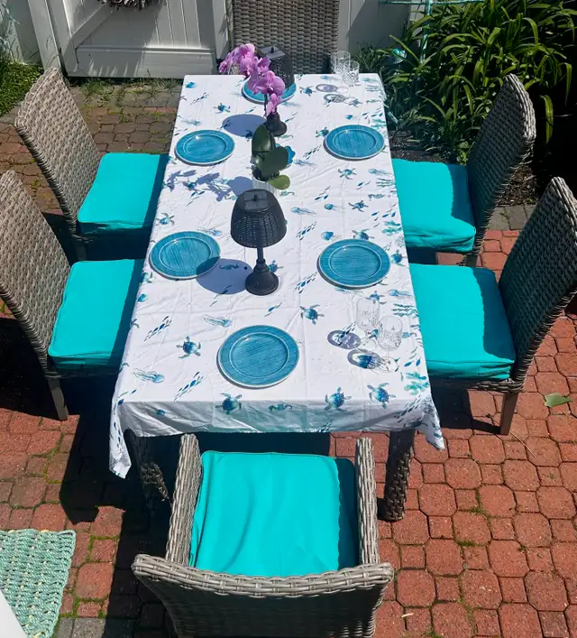 Out Door Dining Table 84" × 40" in Dining Tables & Sets in Bedford - Image 4