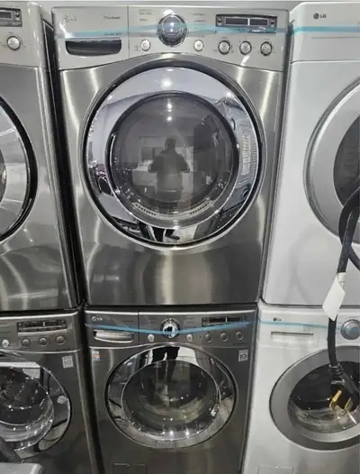 CAN DELIVER LG 27" Stainless Steel Frontload Stack Washer Dry, View more