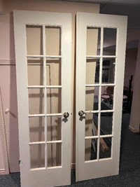 Wooden Glass Panelled Doors