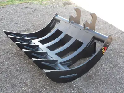 Arrow-West Equipment Ltd NEW FMS 60" EXCAVATOR BRUSH RAKE WITH QUICK ATTACH TO FIT SERIES 150 MACHIN...