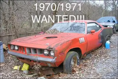 ISO for a 1970 1971 plumouth cuda shell, project, rusty, roller doesn’t matter if it’s got title or...