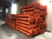 Used Redirack Beams 8’ L x 4” for Pallet Racking Warehouse Rack