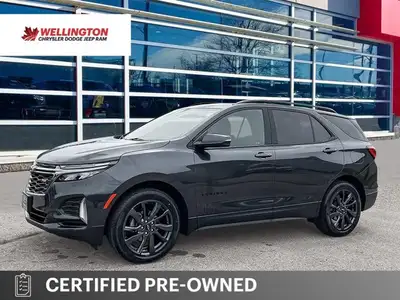 Iron Gray Metallic 2022 Chevrolet Equinox RS AWD, 6-Speed Automatic, 1.5L DOHC Turbo 4 Cylinder, Nav...