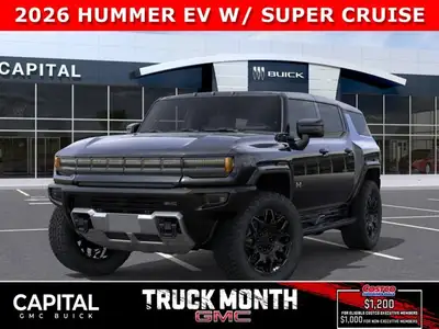 Don't miss out on this 2026 Hummer EV! Fully equipped with cool features like CrabWalk mode, 4-wheel...
