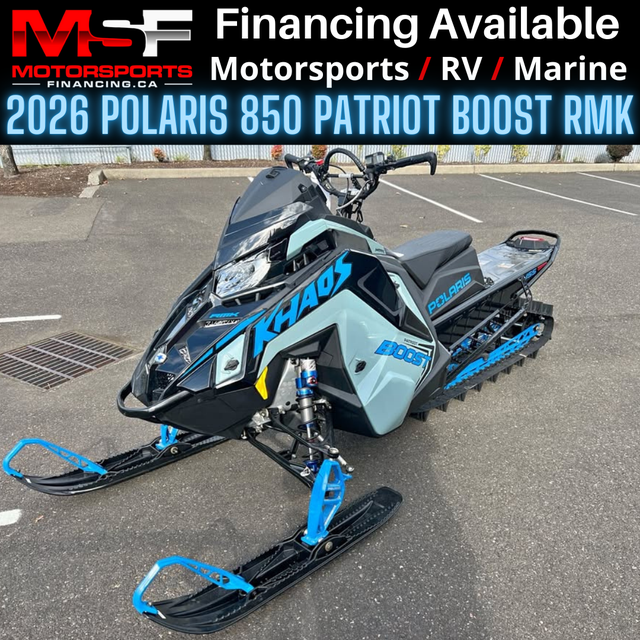 2026 POLARIS 850 PATRIOT BOOST RMK KHAOS 155 SC (FINANCING AVAIL in Snowmobiles in Kelowna - Image 2