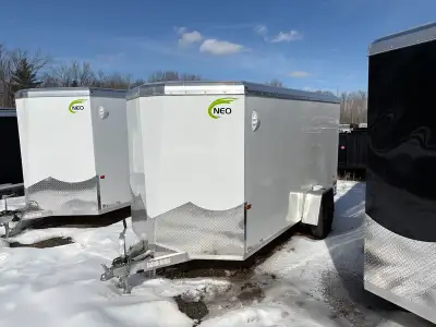 In Stock Savings - Save on this new 2026 Neo 6'x10' Aluminum Cargo Trailer with Rear Ramp Door Featu...