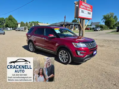 2017 Ford Explorer Limited - Clean Title/ Safetied - $184 Bi-Weekly Tax ﻿Located in Carberry, but ca...