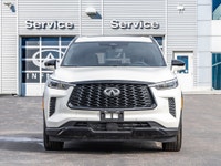 2025 INFINITI QX60 LUXE BLACK EDITION | NO NEW CAR FEES | DEALER SERVICE DEMO | Majestic White/Black... (image 1)