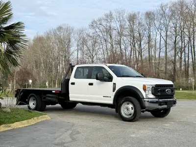 2020 Ford F-550 Super Duty 2020 Ford F-550 XL Flatdeck 12'x8' Deck Powerstroke 6.7L Diesel V8 Traile...