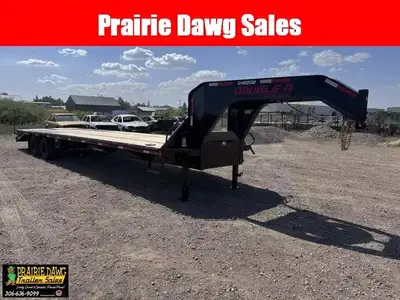 2026 Double A GHB208-34 30' deck plus 4' full spring assist ramps with locks Engineered beam / torqu...