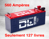 Puissante Batteries Lithium Dakota DL+ 12V 560 Ah LiFePO4