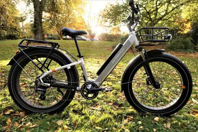 2x RadRover 6 Plus Electric Fat Tire Bikes (Charcoal) - Low KM, View more