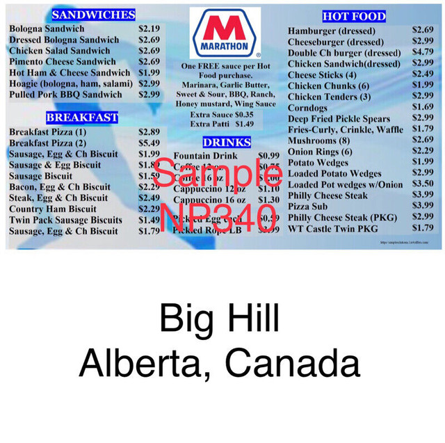 Business Menu Boards & POS in Other Business & Industrial in Mississauga / Peel Region - Image 2