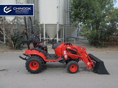 The Kioti CS2520HB is a 25 HP compact diesel tractor equipped with a Daedong engine, ideal for light...