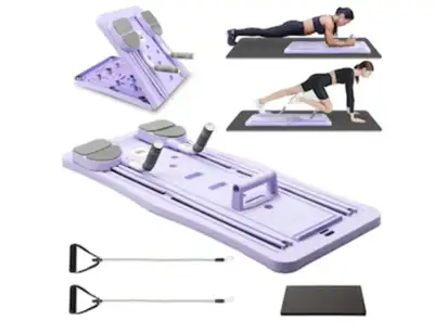 Portable Pilates Reformer Machine – new in package (Paid $76), View more